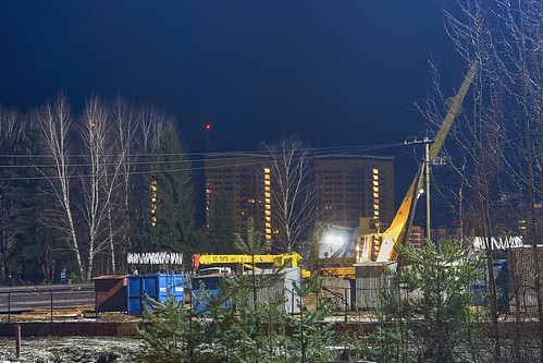 Construction of a bridge in Dubna. ©  Dmitriy Protsenko