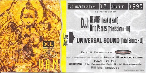 Patrice Heyoka - Flyer 18/06/1995 - UAM "Rex'pect for Trance" @ Rex Club (Paris) <a style="margin-left:10px; font-size:0.8em;" href="http://www.flickr.com/photos/110110699@N03/11325503304/" target="_blank">@flickr</a>