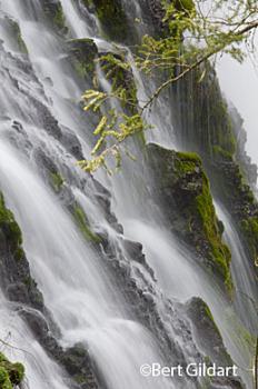 Hundreds of mini falls cascade over 130 feet