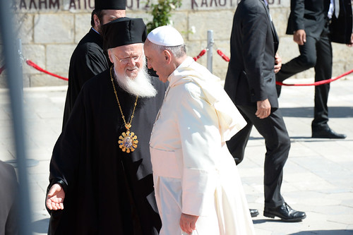 Ecumenical Patriarch Bartholomew receives Pope Francis at Little Galilee