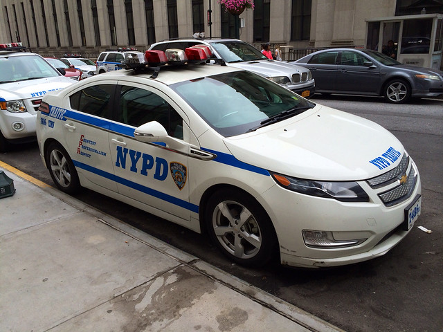 newyorkcity ny traffic manhattan police nypd chevy volt rmp