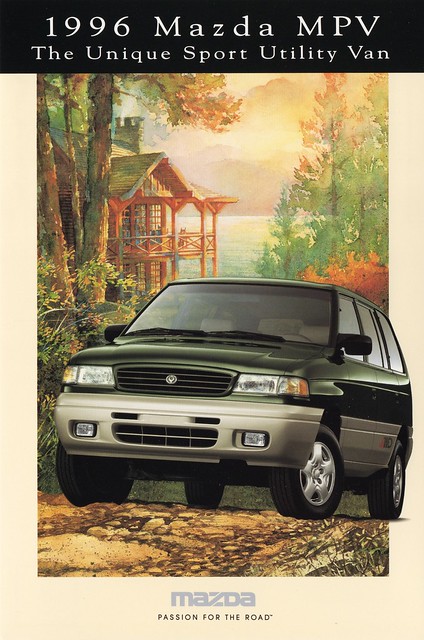 postcard 1996 minivan mazda mpv