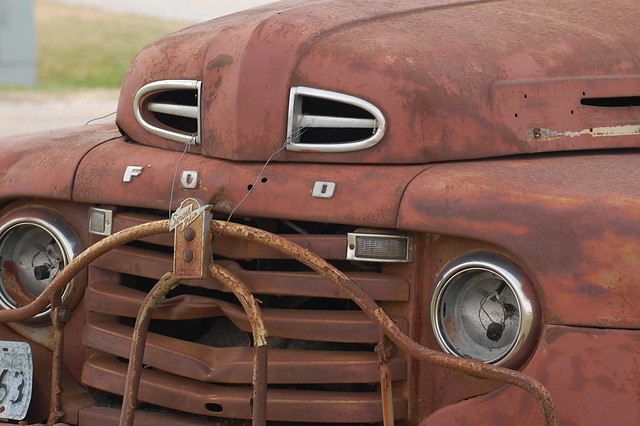 ford truck vintage junk rust antique f1 iowa ia heap walford