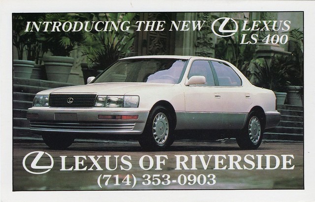 california ca riverside postcard 400 1989 ls lexus