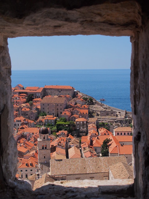 這是在明闕守望塔(Tvrdava Minceta)拍攝的Dubrovnik