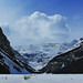 Frozen Lake Louise & Peaks