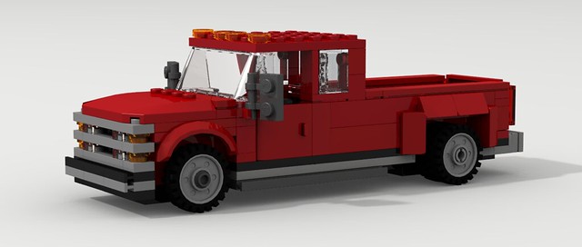 old city classic cars chevrolet car digital america truck vintage one power lego 4x4 diesel pov designer cab pickup camion chevy american legos download trucks trailer extended 1980s v8 1990s ton dropbox povray 3500 2000s dually ldd lxf dualrearwheel