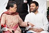 Sonia, Rahul Gandhi meets J&K flood victims 07