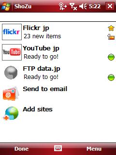 Upload to Flickr, YouTube, or FTP