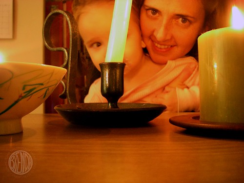 too bad I put the candle right in front of her face