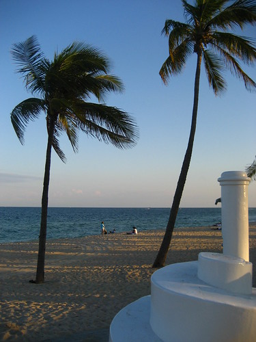 Fort Lauderdale beach, nearing sunset