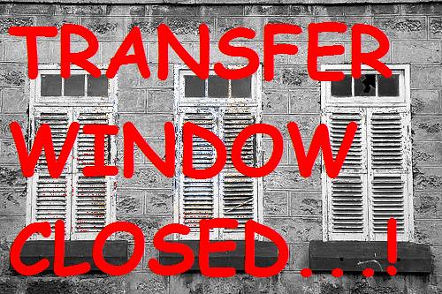 De 'transferwindow' is closed, zullen we maar zeggen ;)