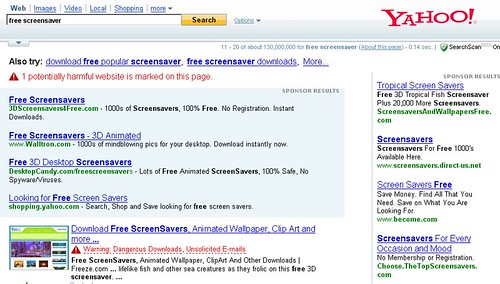 Yahoo SearchScan Example