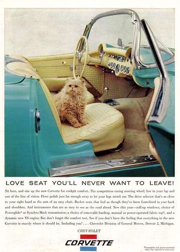 Vintage Ad #452: The Cat and the Corvette