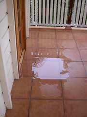 Water Pooling on our Front Veranda