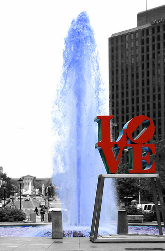 Love Park, Philly Museum of Art in background