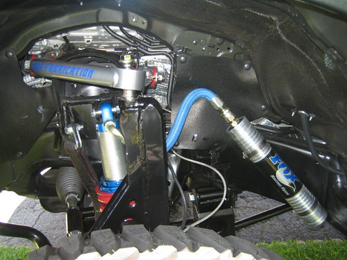 Custom Toyota Tundra front end suspension.