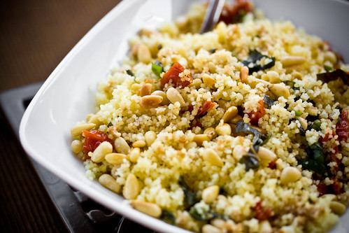 Sundried Tomato and Basil Couscous with Aceto Balsamico