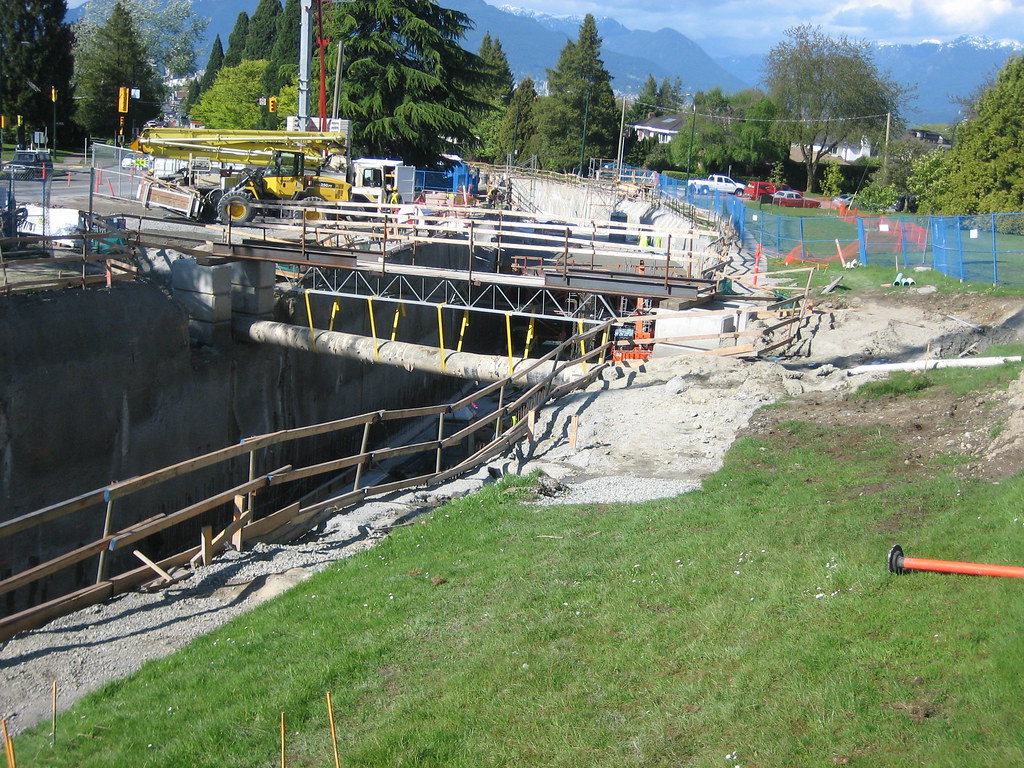 Canada Line construction (near QE Park)