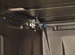 Front attachment points for part of bed near the cab.