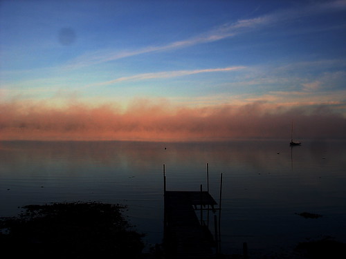 Dawn, Looking West Across Sutton's Bay by kiddharma