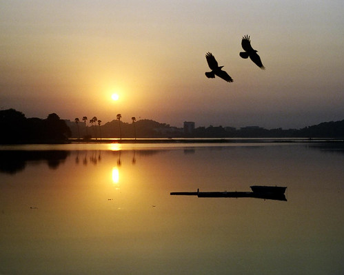 sunset over powai by Chocolate Geek, on Flickr