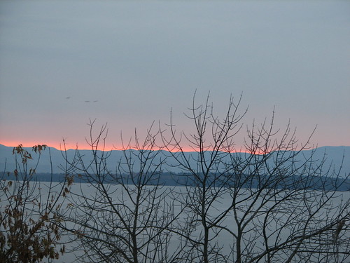November dawn over Lake Champlain