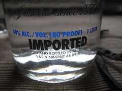 Vodka for Vanilla extract