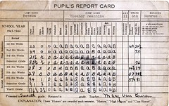 report card 1944