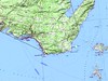 Carte de la côte de Bonifaciu (Bonifacio) et des îles Lavezzi