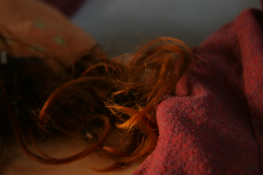 Hair on the pillow