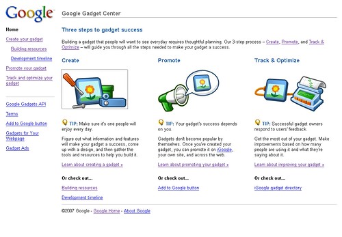 Google Gadget Center