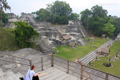 Mayan Temples in Gran Plaza, Tikal National Park
