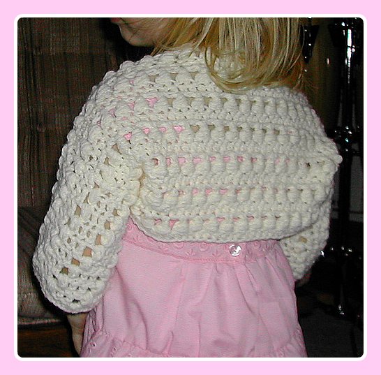 Girls Shrug Knitting Pattern | Heirloom Stitches Miho Girls Shrug