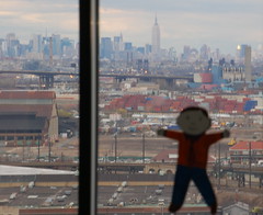 Flat Stanley Checking Out Manhattan from Newark