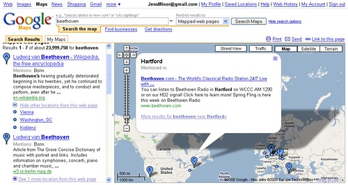 Mapped Web Pages