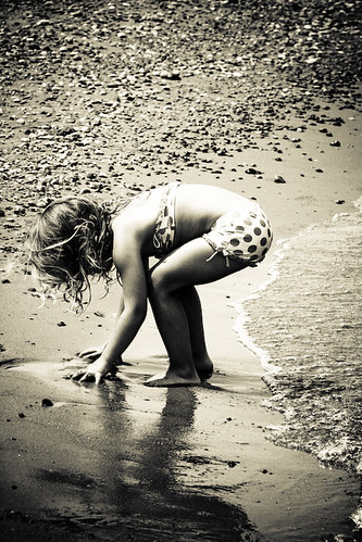 Ella Loving the Sand