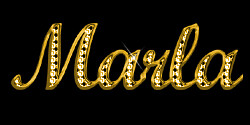 Marla Gold Glitter