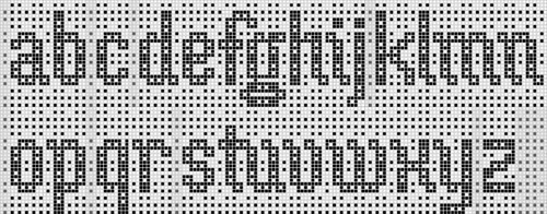 Ravelry: Mosaic Alphabet (stitch pattern) pattern by Jay ...