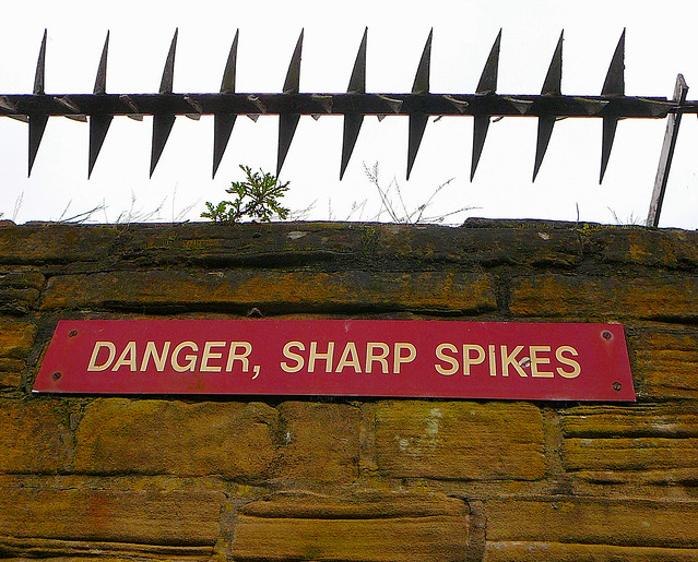 Danger, Sharp Spikes