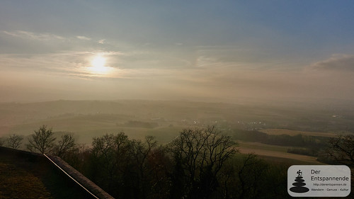 Sunset at donjon of Otzberg Castle