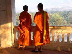 Bhuddist monks in Luang Phrabang (Laos 2006)