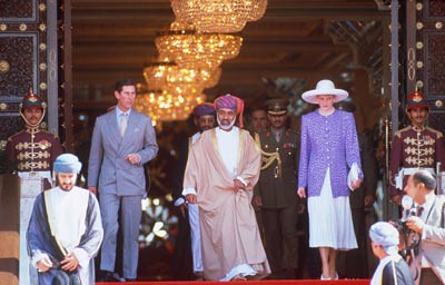 Prince Charls and Princess Diana in Oman 1986