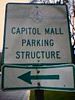Capitol Mall Parking Structure sign