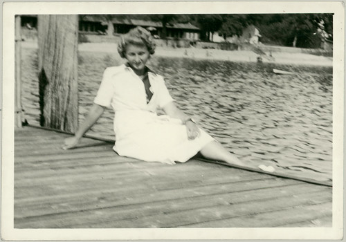 Woman on dock