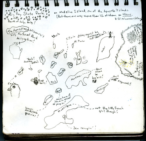 sketchmap-Apostle Islands, WI