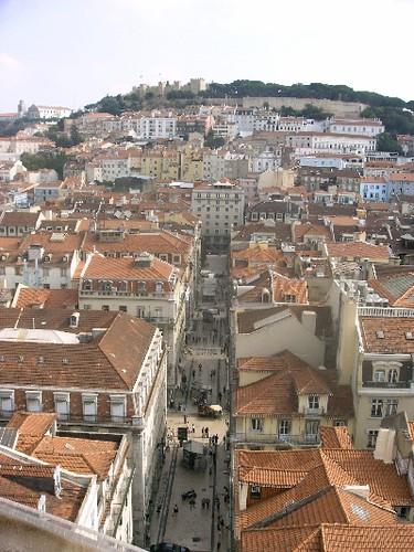 La Baixa desde el Elevador de Santa Justa