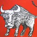 'A Clockwork Bull', Oils on Canvas, 50x40cm, Billy Weston 2007