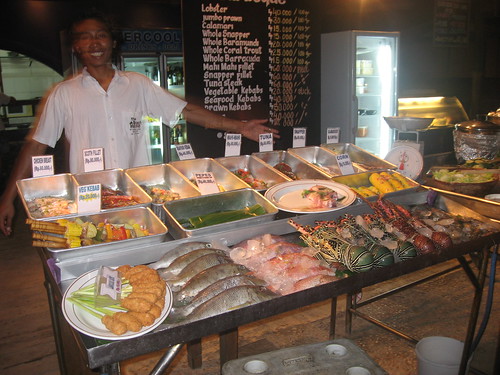 Fresh seafood on Gili Trawangan