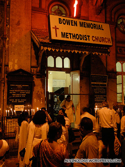 26/11 vigil at a nearby church